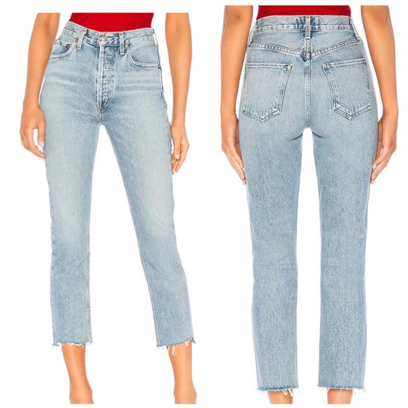 Agolde Denim - Agolde Riley high rise straight crop Jean size 25